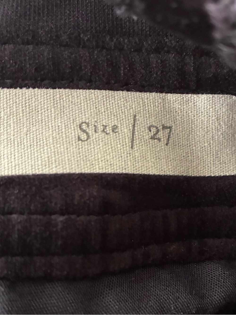 Pilcro Black Fit Flared Velvet Overalls 27 - Picture 12 of 14